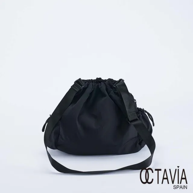 【OCTAVIA 8】雙11 OCTAVIA 8 -  超輕量束口肩背包 - 羽毛黑