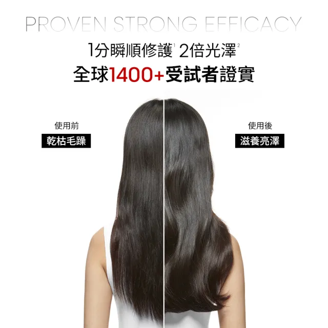 【L’OREAL 巴黎萊雅PRO】絲漾博吸金喚彩洗潤組(洗髮精300ml+髮膜/護髮250ml)