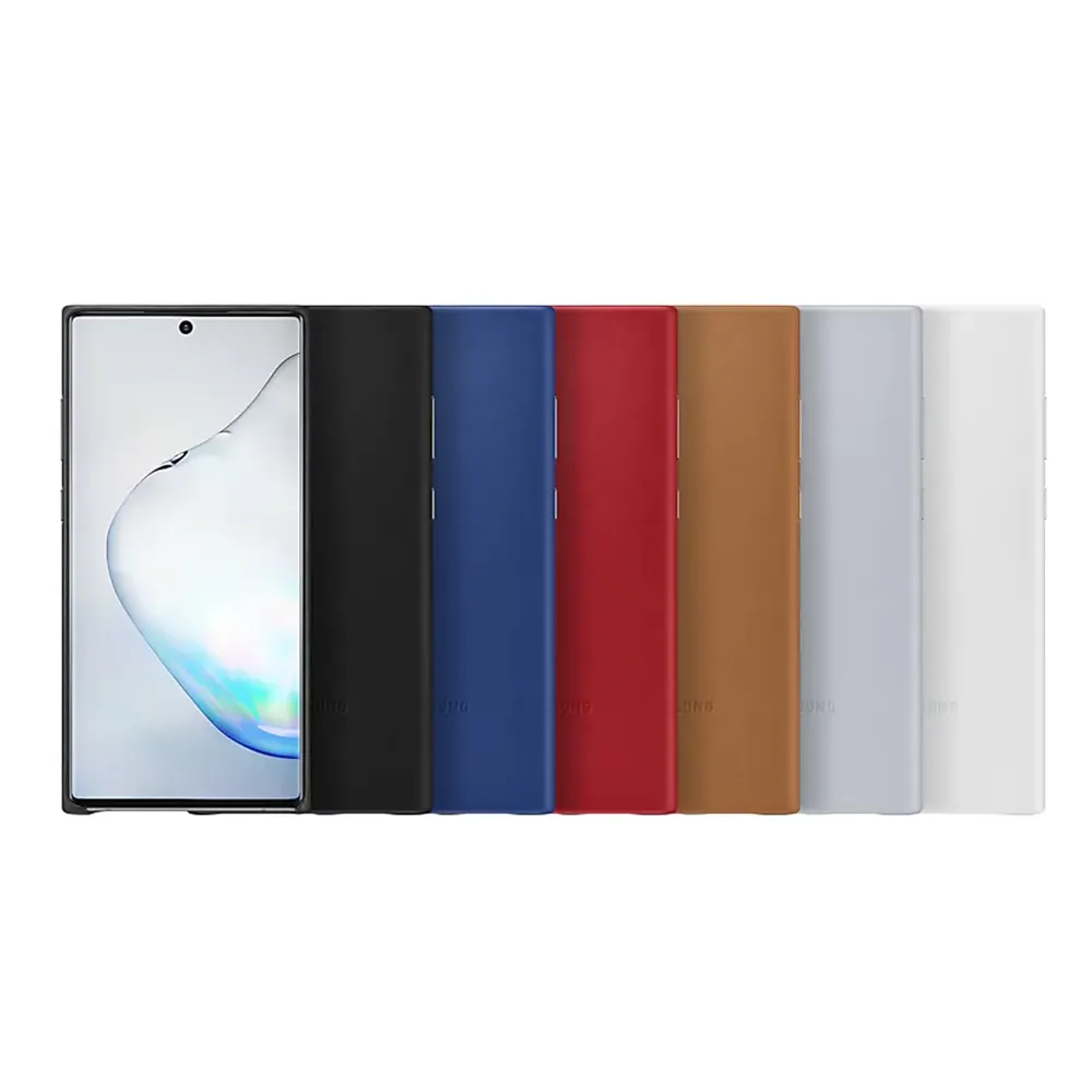 【Samsung 三星】拆封新品 GALAXY Note10 原廠皮革背蓋(公司貨-盒裝)