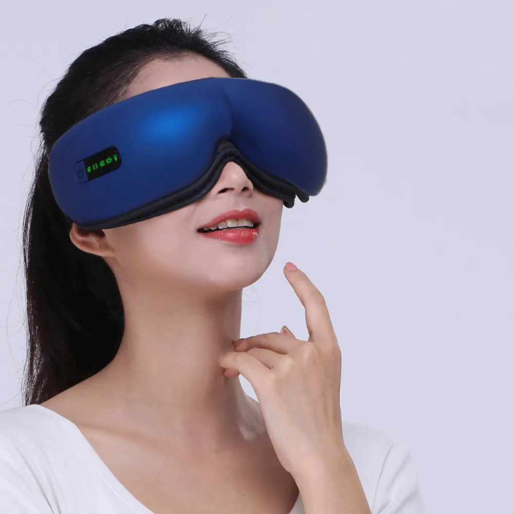 【KOKOYI原廠正貨】K68無線紓壓熱敷震動眼部按摩器(護眼 眼罩 眼部按摩 USB充電 藍牙音樂 按摩眼罩)