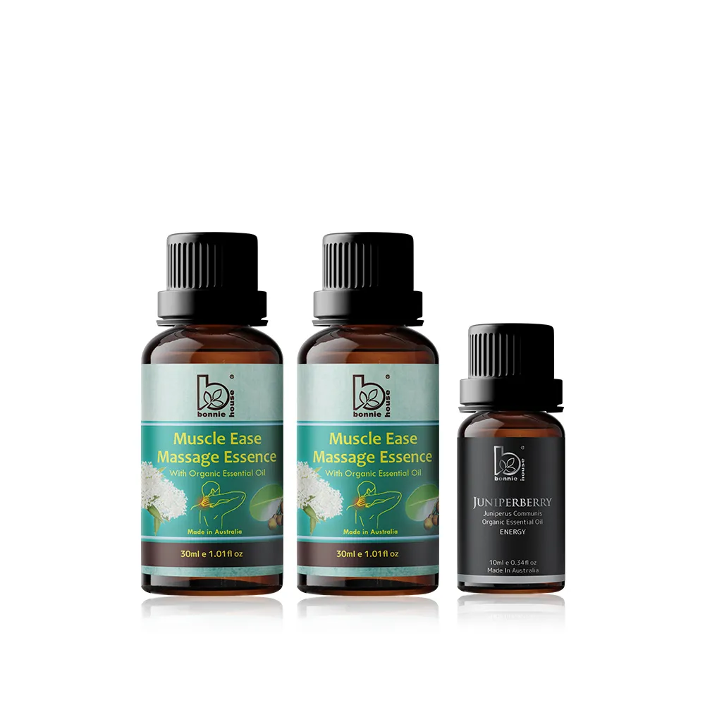 【Bonnie House 植享家】絡肌舒體循環組(絡肌舒體複方精油30ml*2+杜松果精油10ml*1)