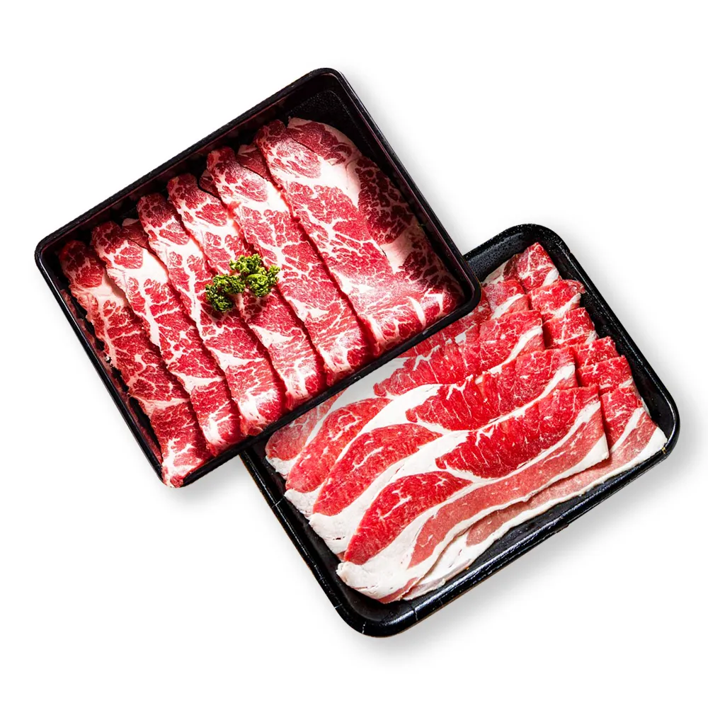【漢克嚴選】美國和鑽牛嫩肩火鍋燒烤肉片6盒組(150g±10%/盒__牛肉生鮮首選)