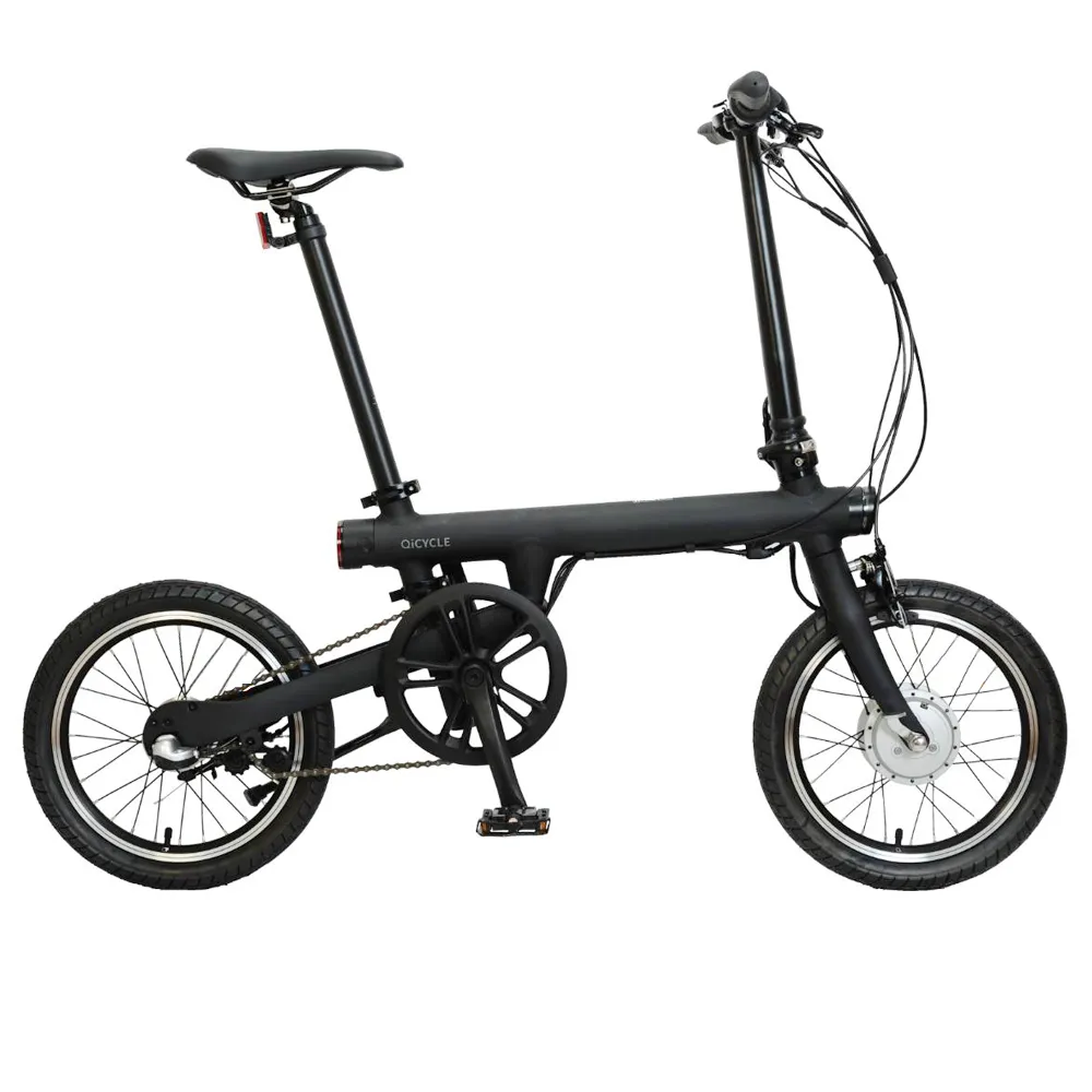 【騎記QiCYCLE】EF1台製歐規版 續航45公里 16吋內變三速電動輔助折疊腳踏車-消光黑(電輔車/小折/通勤車)