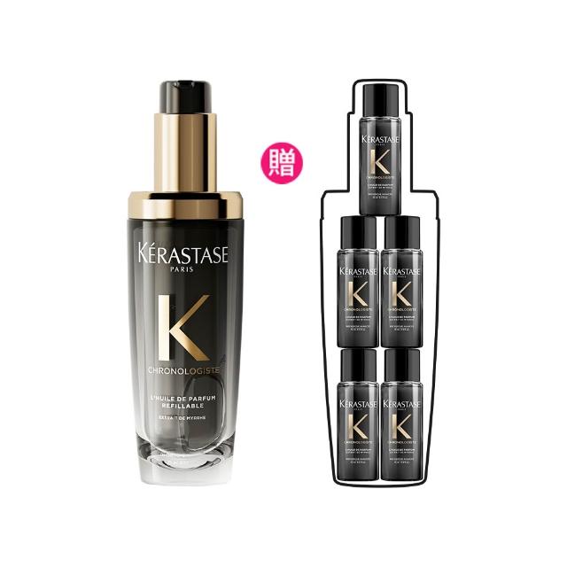 【KERASTASE 巴黎卡詩】黑鑽極萃逆時玫瑰香氛露75ml(新升級/護髮油)