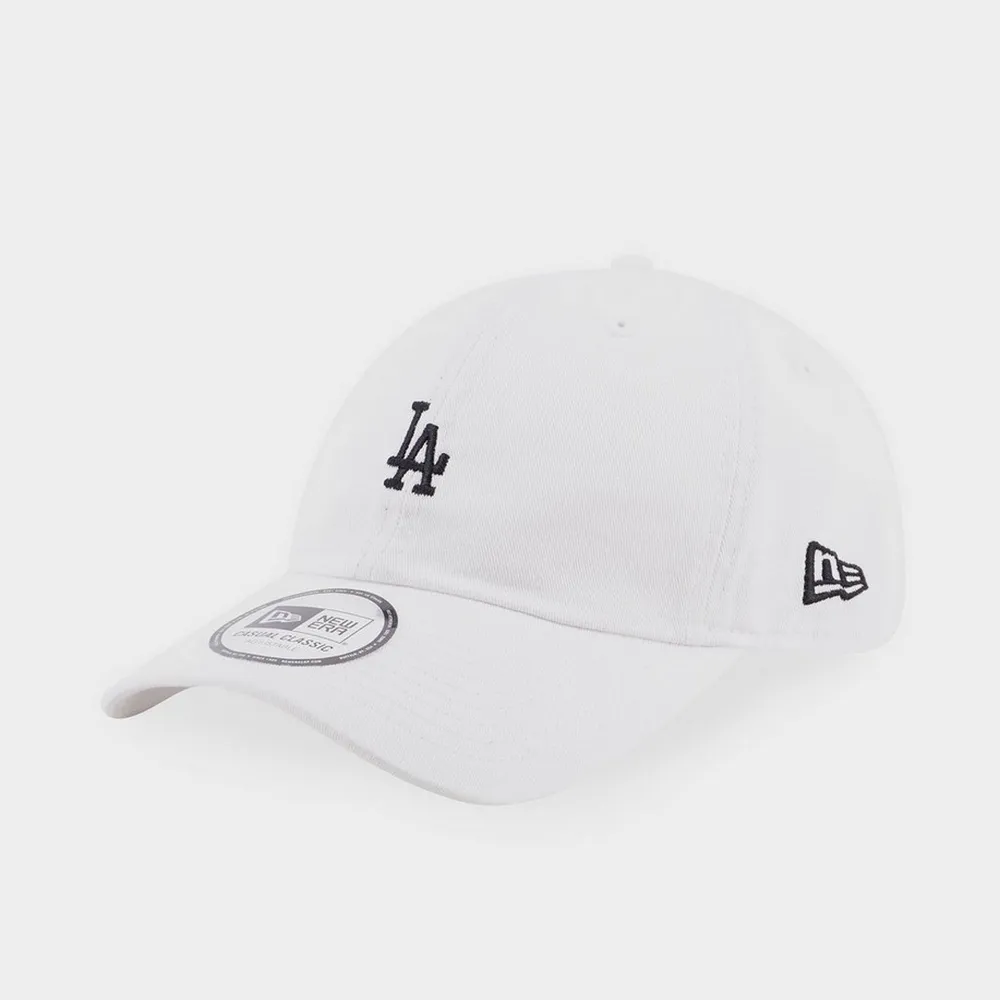 【NEW ERA】運動帽 休閒帽 男帽 女帽 CASUAL CLASSIC ESSENTIAL MINI LOGO 洛杉磯道奇 白(NE12324419)