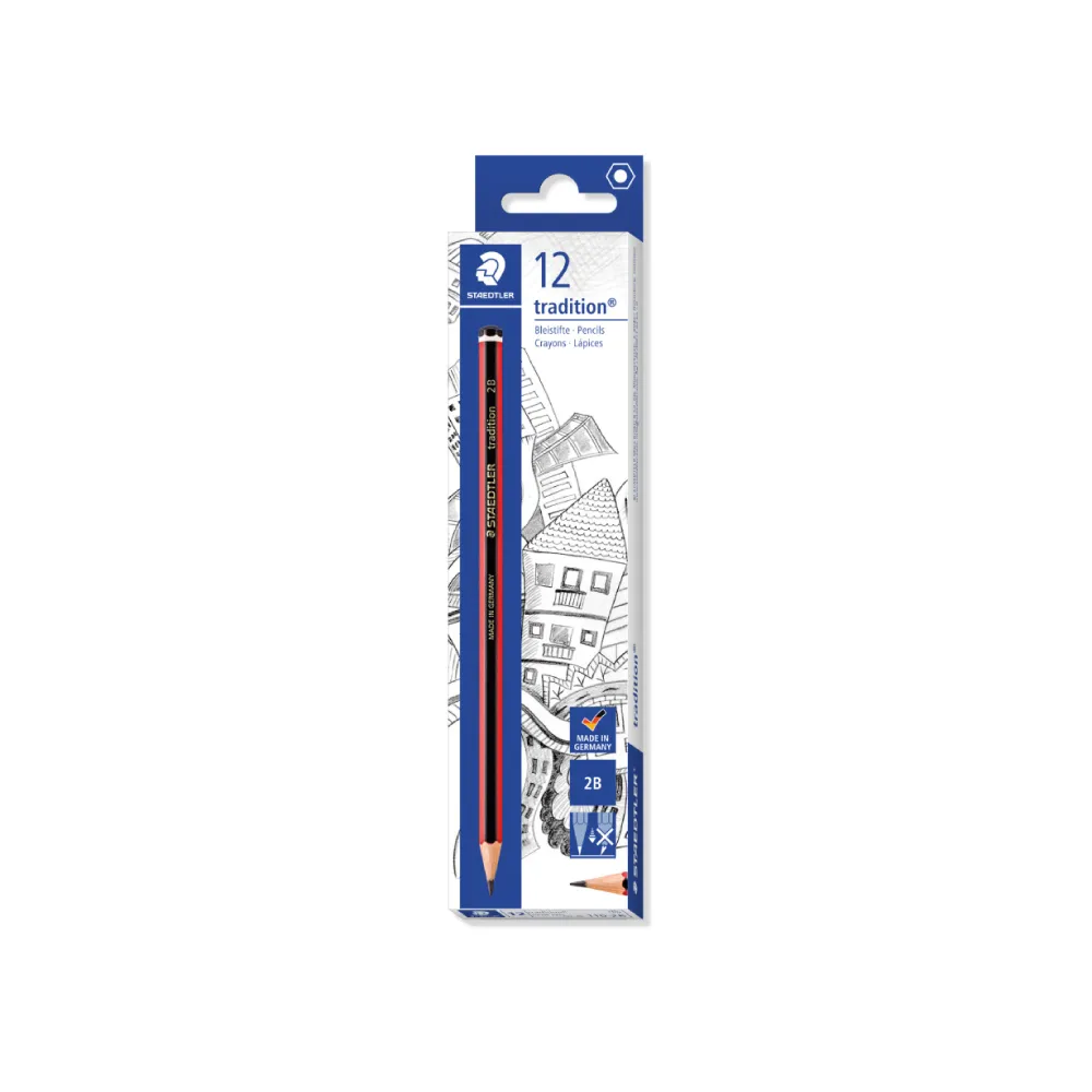 【STAEDTLER 施德樓】施德樓 紅武士經典繪圖鉛筆-打裝12入 MS110