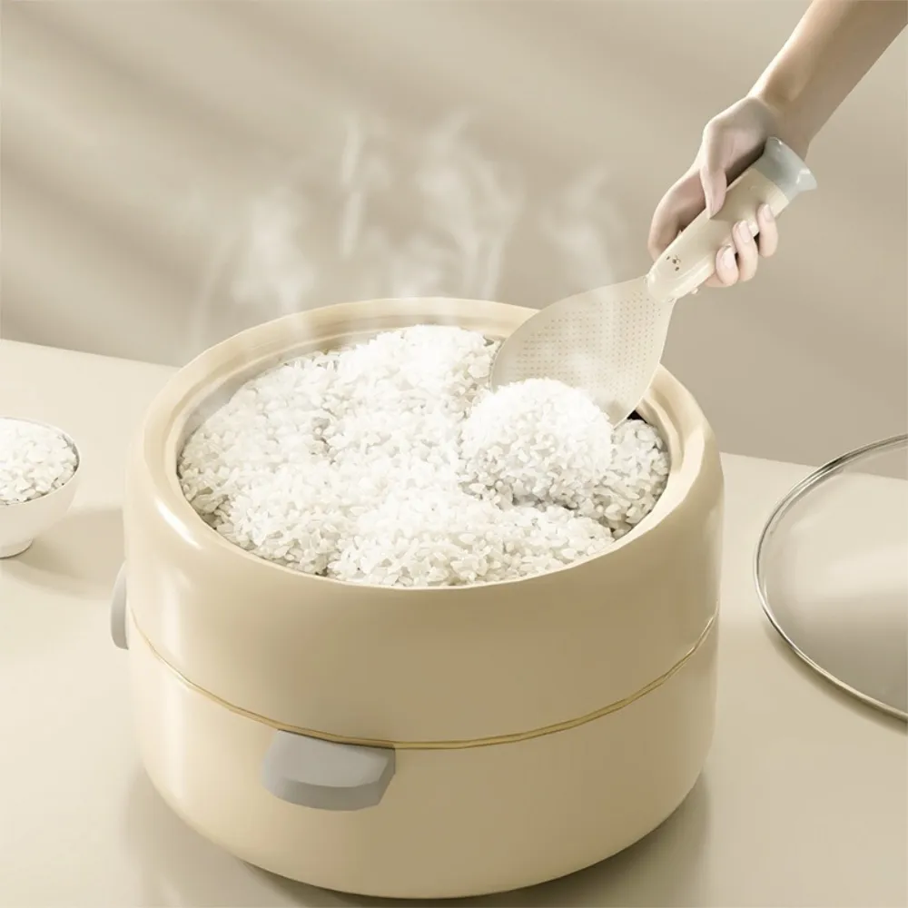 【茉家】可立式吸盤飯勺 小熊造型防沾黏飯匙耐高溫食品級材質(2入)