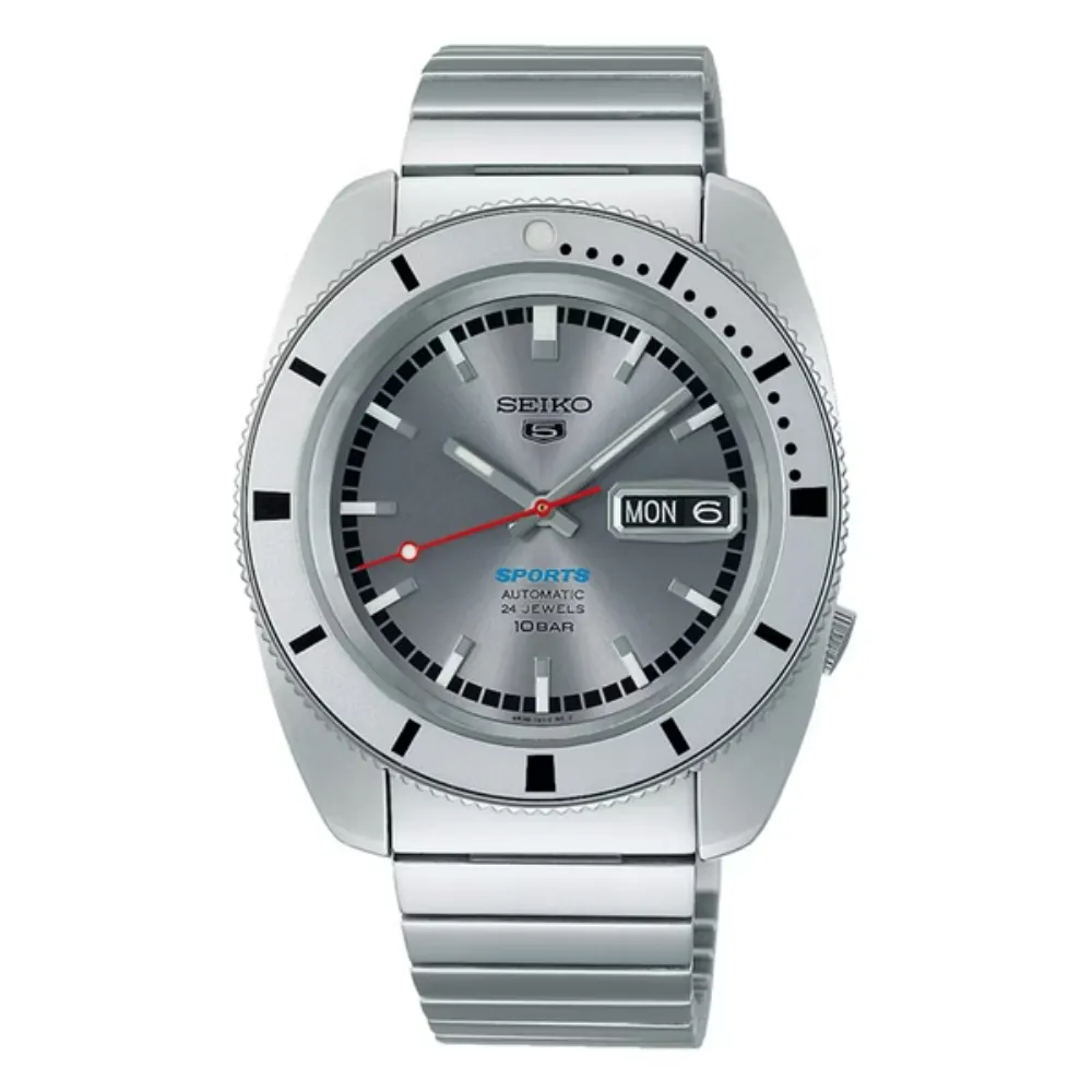 【SEIKO 精工】5 Sports 限量經典復刻機械腕錶-金屬面/38.5mm(SRPL03K1 / 4R36-16C0N)