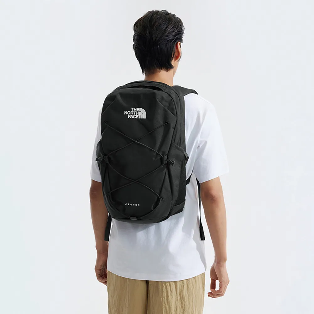 【The North Face】北面男女款黑色戶外休閒後背包｜3VXF4H0(筆電包/登山包)