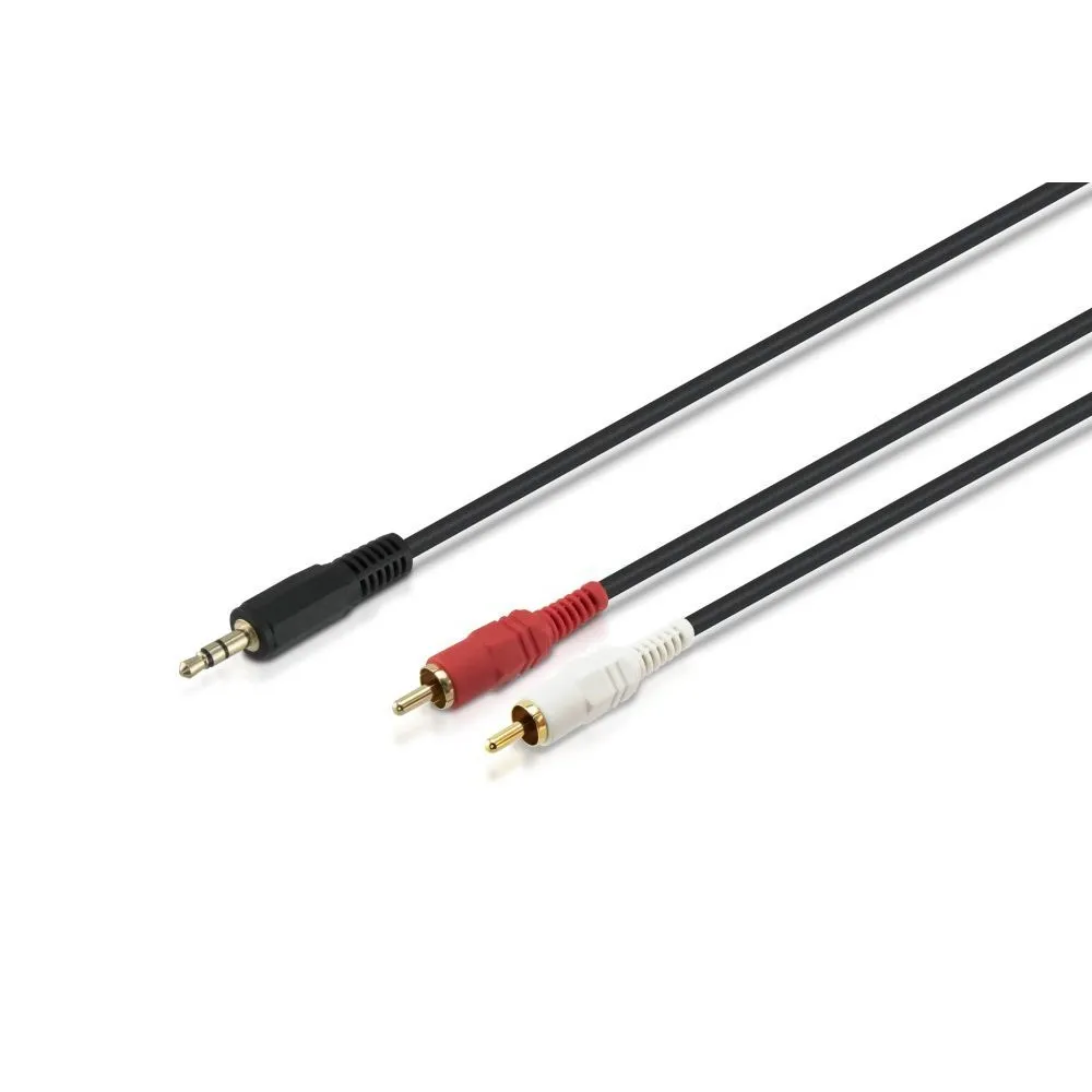 【HP 惠普】2RCA to 3.5mm 立體聲音源線1.5m