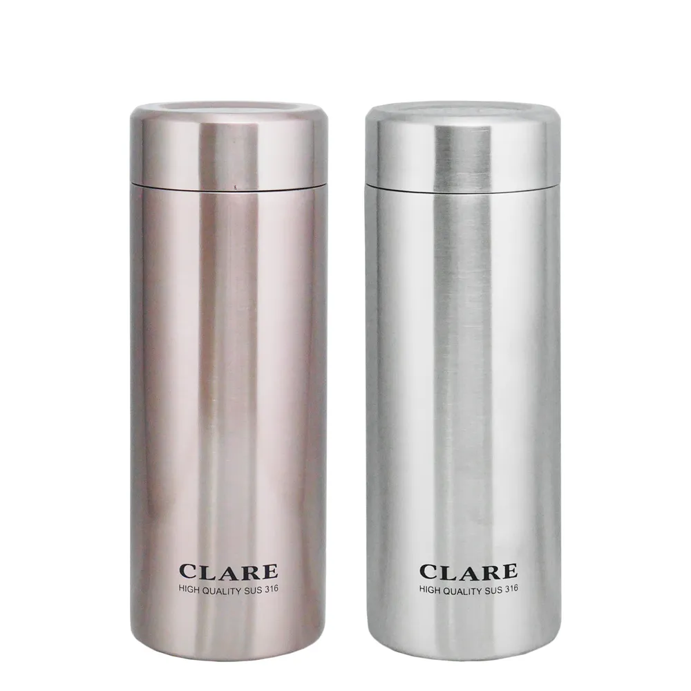 CLARE 316陶瓷全鋼保溫杯-500ml-2支(保溫瓶)