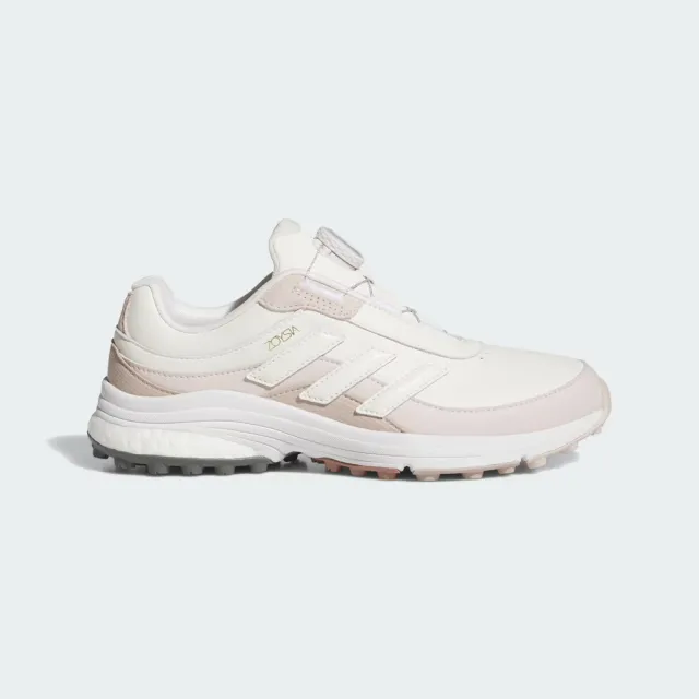 【adidas 愛迪達】Zoysia BOA 女 高球鞋 無釘 皮革 白 粉紅(JI4010)