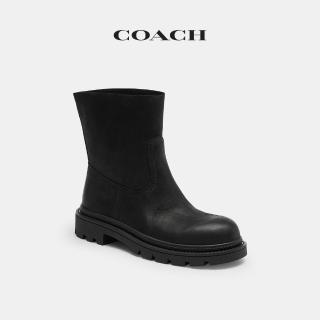 【COACH】蔻馳官方直營 工裝靴-黑色(CEN28)