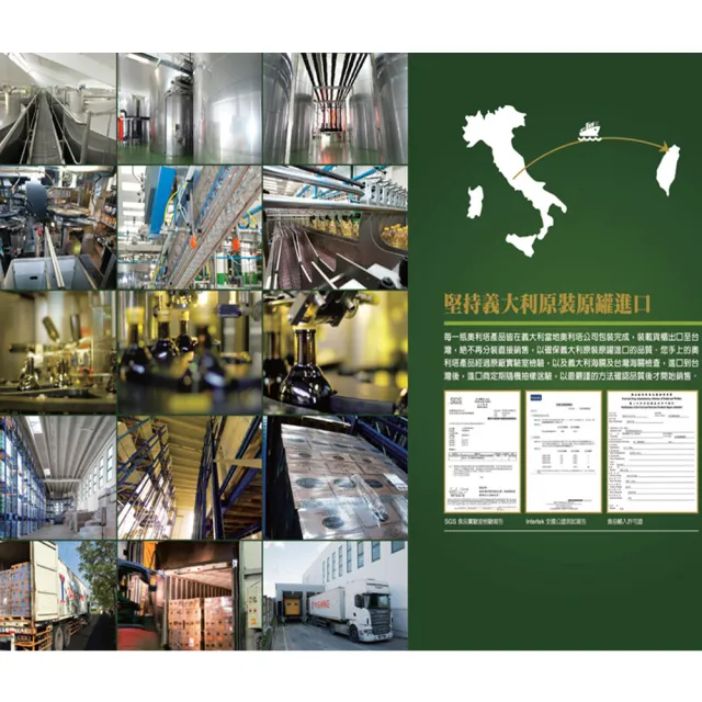 【Olitalia 奧利塔】純橄欖油禮盒組1000mlx6瓶(+贈葵花油500ml)高溫專用葵花油500mlx1瓶或葵花油250mlx2瓶