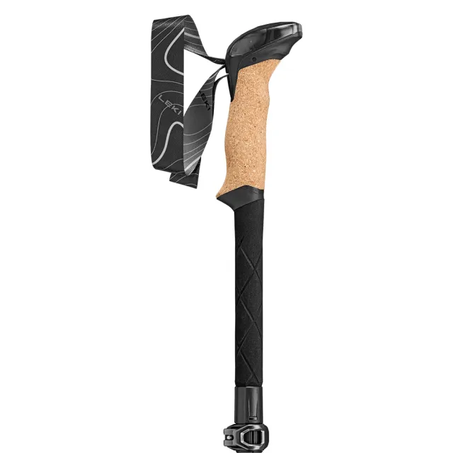 【LEKI】Makalu Pro FX Carbon 長握把單碳纖維折疊輕量登山杖 1對 65620611S