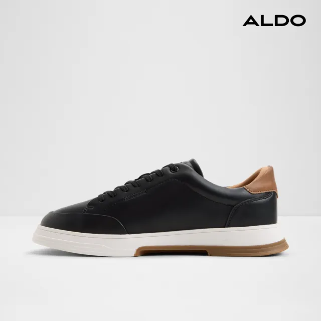 【ALDO】ANDRY-質感撞色後跟休閒鞋-男鞋(黑色)
