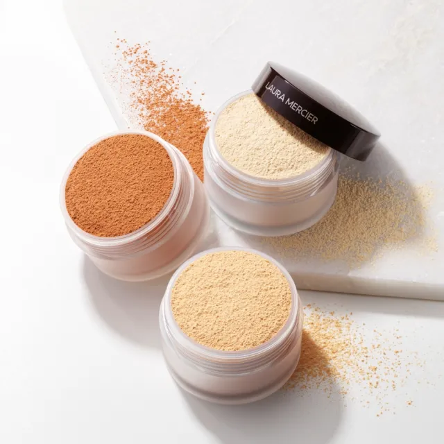 【LAURA MERCIER 蘿拉蜜思】煥顏透明蜜粉29g囤貨組-共2入(冠軍蜜粉/定妝散粉)
