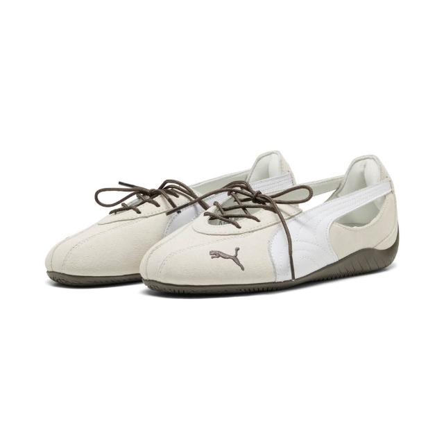 【PUMA】休閒鞋 芭蕾舞鞋 女 Speedcat Ballet Nova Wns 米白灰 (40834005)