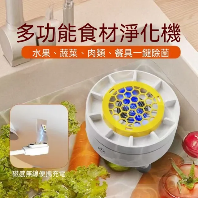 【Quality 聚家】果蔬清洗機 清洗器 超聲波凈化神器 殺菌去農/分體便攜/簡易操作/高防水