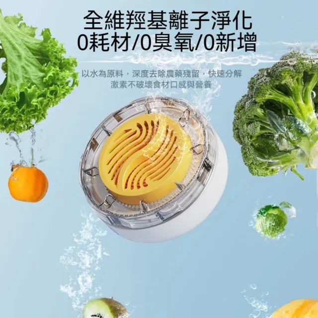 【Quality 聚家】果蔬清洗機 清洗器 超聲波凈化神器 殺菌去農/分體便攜/簡易操作/高防水