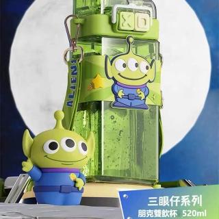 【SANRIO 三麗鷗】朋克雙飲杯520ml防漏隨行水壺（Kitty、大耳狗、三眼仔、背帶手提水壺）