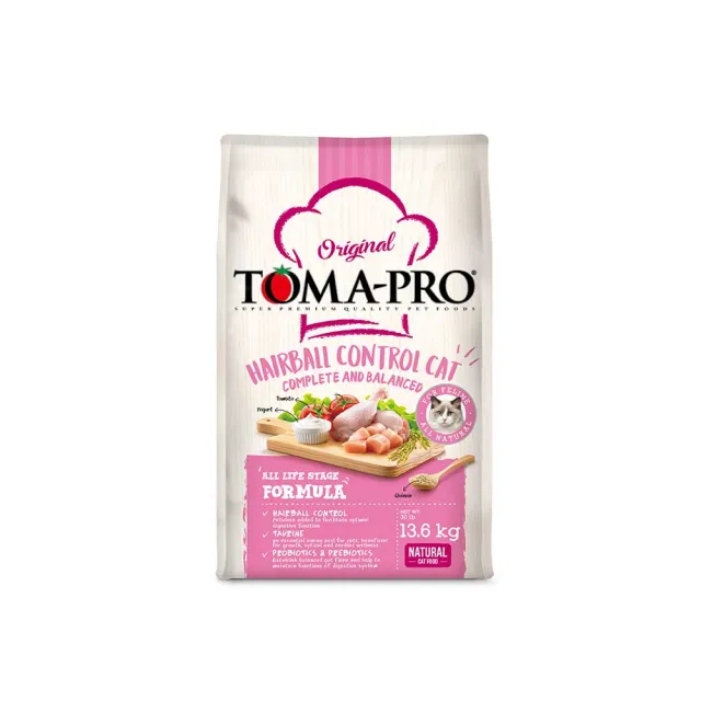 【TOMA-PRO 優格】經典系列貓飼料-成幼貓 雞肉+米 13.6 公斤(化毛高纖配方 成貓 幼貓)