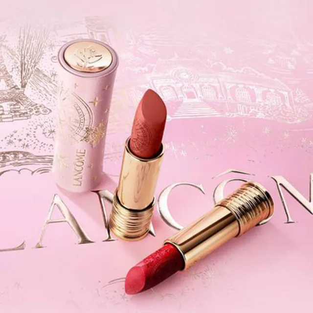 【LANCOME 蘭蔻】官方直營 絕對完美唇膏-絲絨霧感(LANCOME/90週年限定聖誕彩妝/情人節/送禮推薦/口紅)