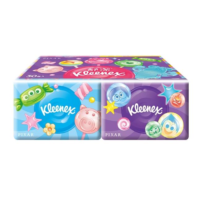 【Kleenex 舒潔】迪士尼面紙袖珍包 10抽x30包x4串(迪士尼限定版)