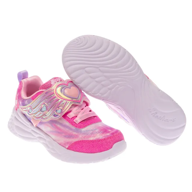 【SKECHERS】女童系列 燈鞋 運動鞋 DREAM RACER (303067LPNK)