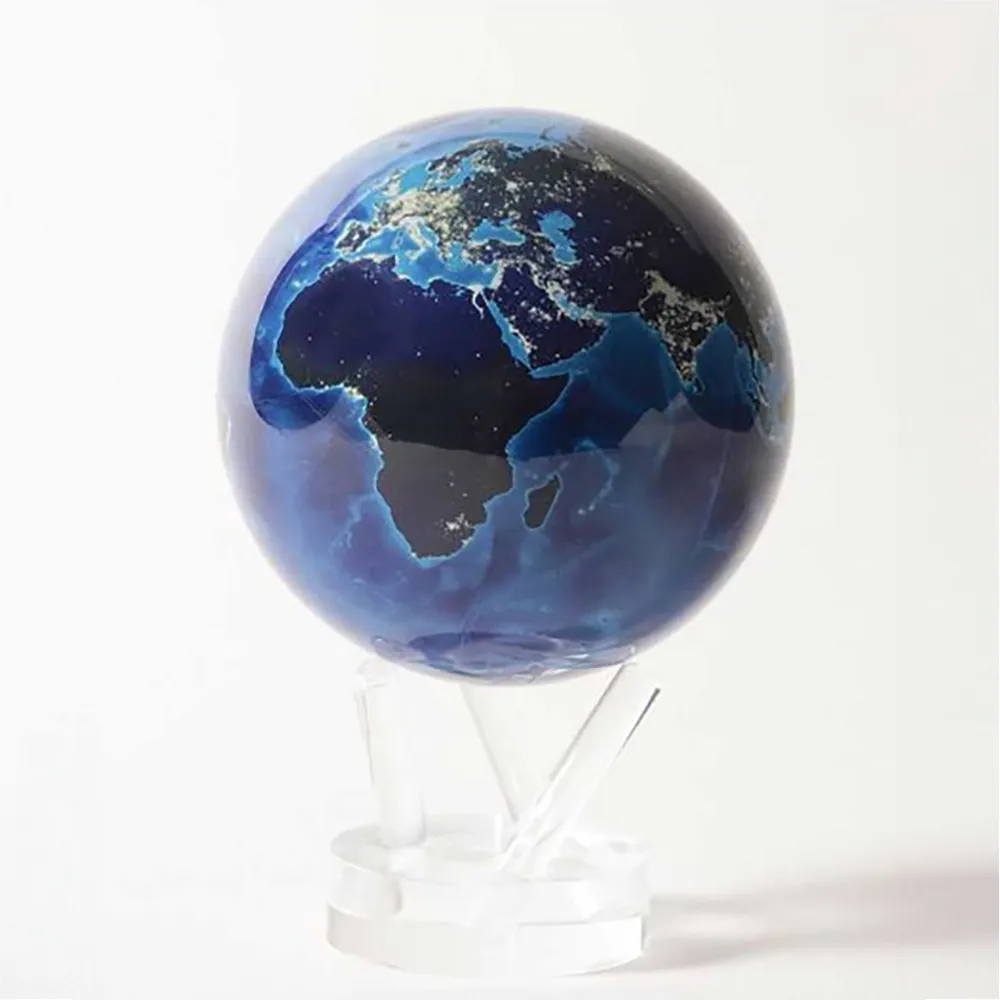 【MOVA】光能地球儀 -夜晚衛星視圖Earth at night 典藏款 6吋(居家擺設．精緻送禮．轉運．紀念日．生日)