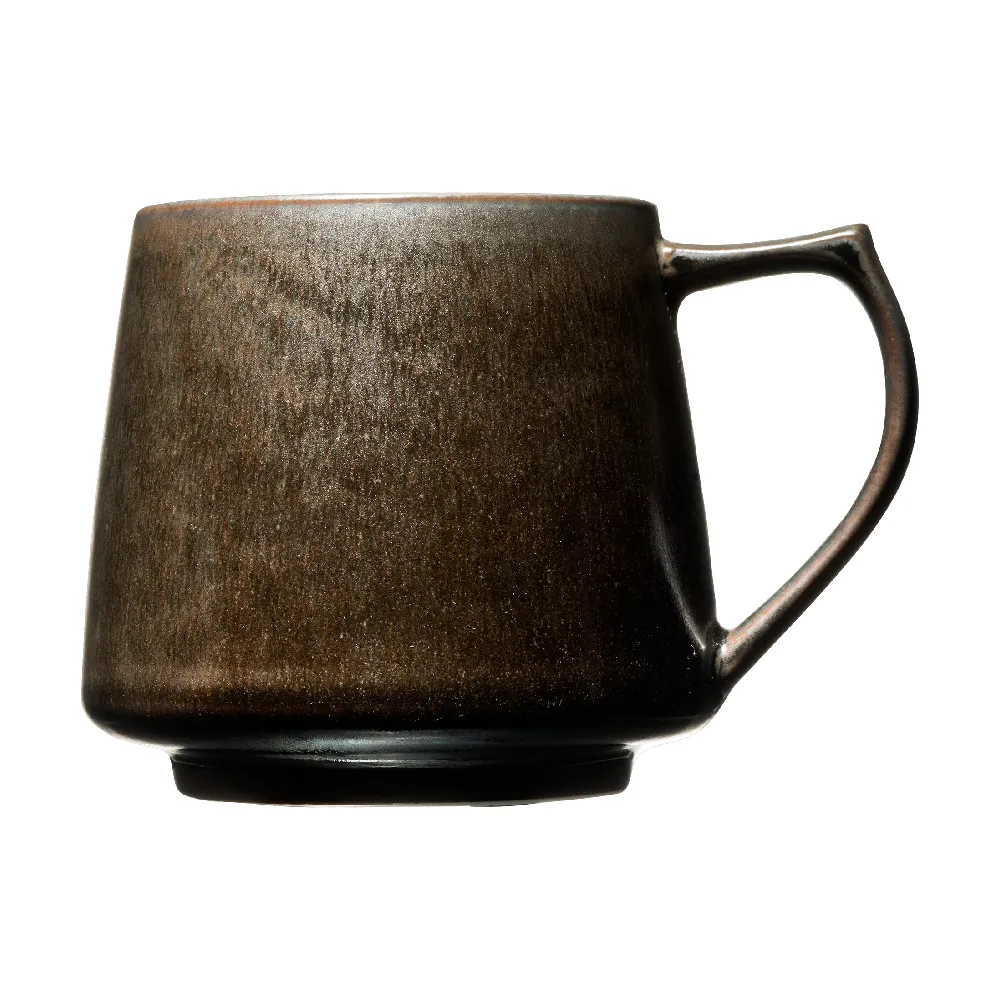 【Cores】KIKI美濃燒馬克杯-瓷製可微波/黑(C811BK)