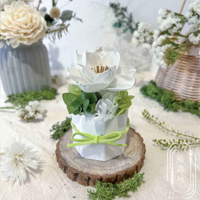 【The Forest 癒森林】夏戀神奈川擴香花贈5ml香氛油(居家香氛/送禮自用/居家擺飾/無火香氛)