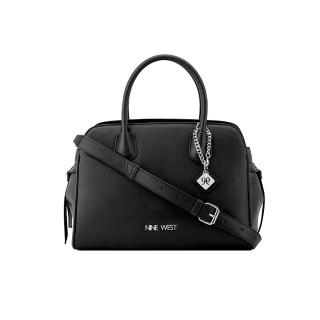 【NINE WEST】ISIDORE 經典手提兩用托特包 斜背包-黑色(579207)