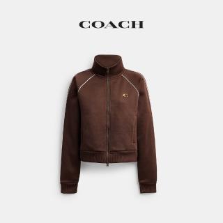 【COACH】蔻馳官方直營 全拉鍊戶外夾克-棕色(CDI32)