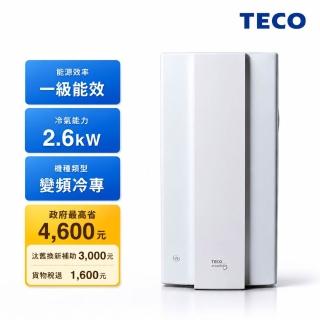 【TECO 東元】3-5坪R32一級直立式窗型變頻冷專冷氣 MK26IC(電壓110V)