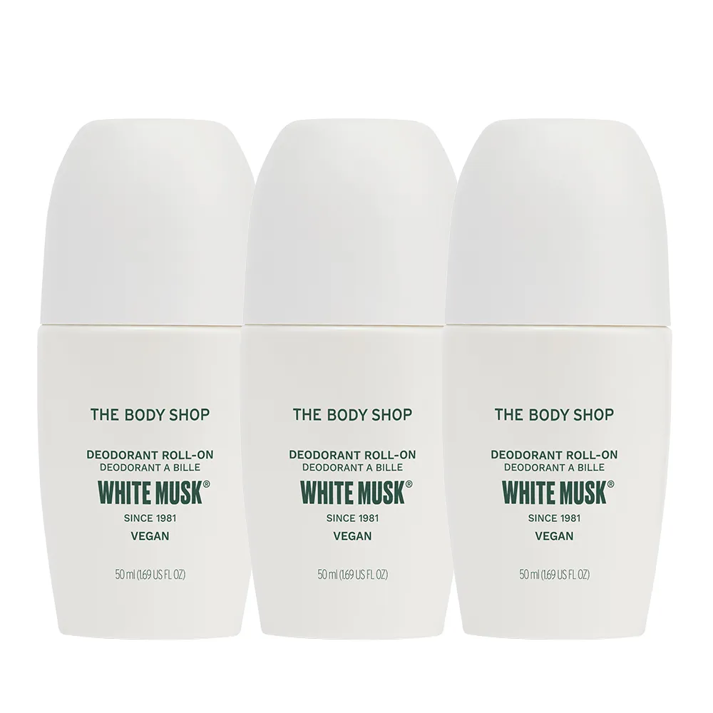 【THE BODY SHOP 美體小舖】白麝香清新體香組(50ML*3)
