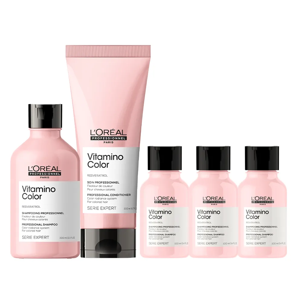 【L’OREAL 巴黎萊雅PRO】絲漾博飽和護色洗潤組(洗髮精+護髮乳/染後持色/護色/光澤)