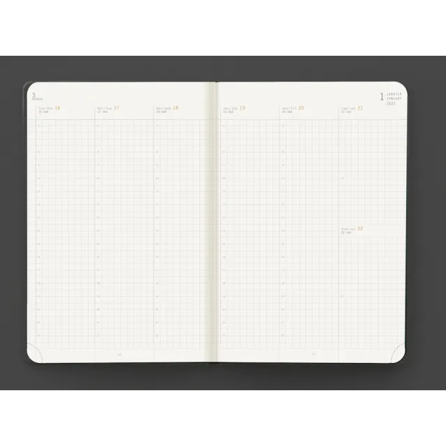 法國 RHODIA《2027 WebPlanner 手帳》A6 size / 週間直式