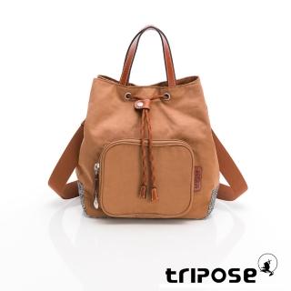 【tripose】漫遊系列巖紋手提斜背水桶包 (遊牧駝)