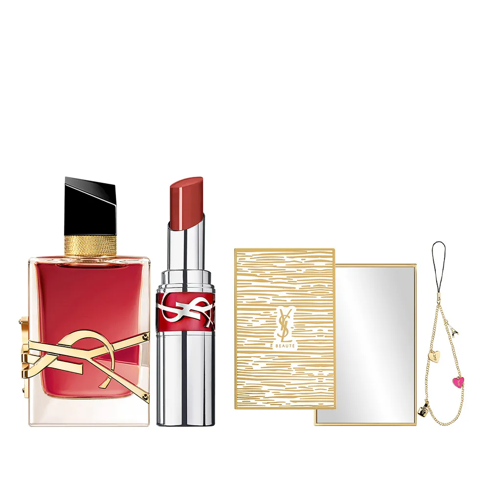 【YSL】官方直營 限量沁心之果香氛誘光唇彩組(沁心之果香水 50ML+情挑誘光水唇膏 219 沁心之果)