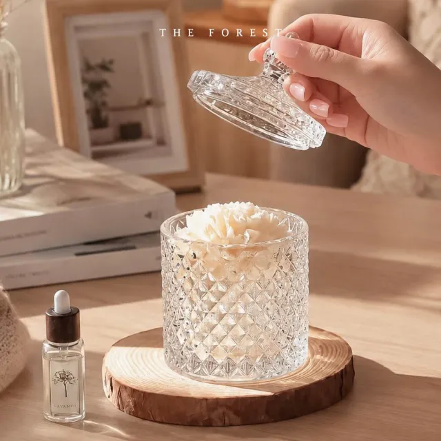 【The Forest 癒森林】北歐森林香氛水晶杯禮盒含15ml品牌香氛油(送禮禮盒/居家香氛/生日禮物/精油香水)