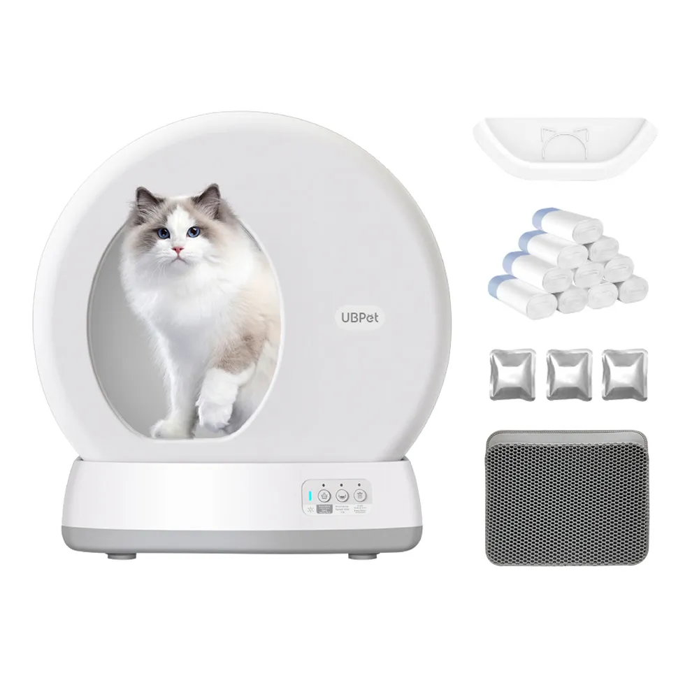 【UBPET】自動貓砂機C10 PRO-清新版 大全配(智慧監測 X AI 鏡頭 自動貓砂機/貓砂盆/UB PET)