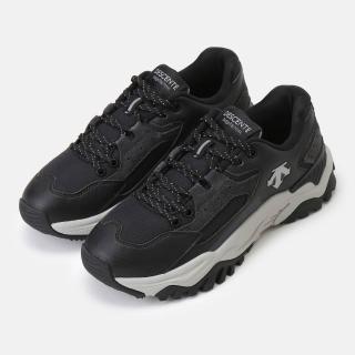 【DESCENTE】休閒鞋 女鞋 運動鞋 FLO-GEN 黑 SR323LCR79-BLK0