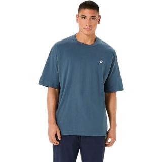【asics 亞瑟士】短袖上衣 男 訓練 慢跑 藍 2031F934-400