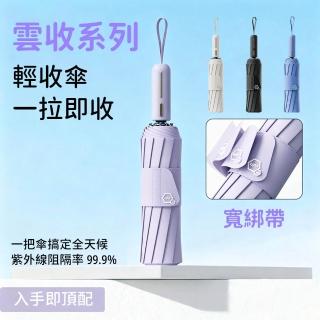 【SUNORO】全自動折疊傘 大傘面晴雨傘 40骨抗風 黑膠抗UV降溫 防曬傘 自動傘 遮陽傘