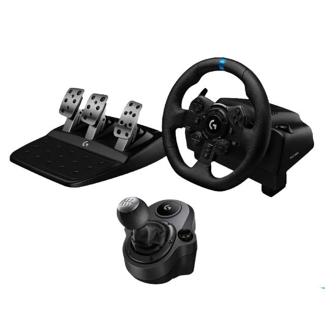 【Logitech G】G923 賽車模擬電競方向盤+變速器