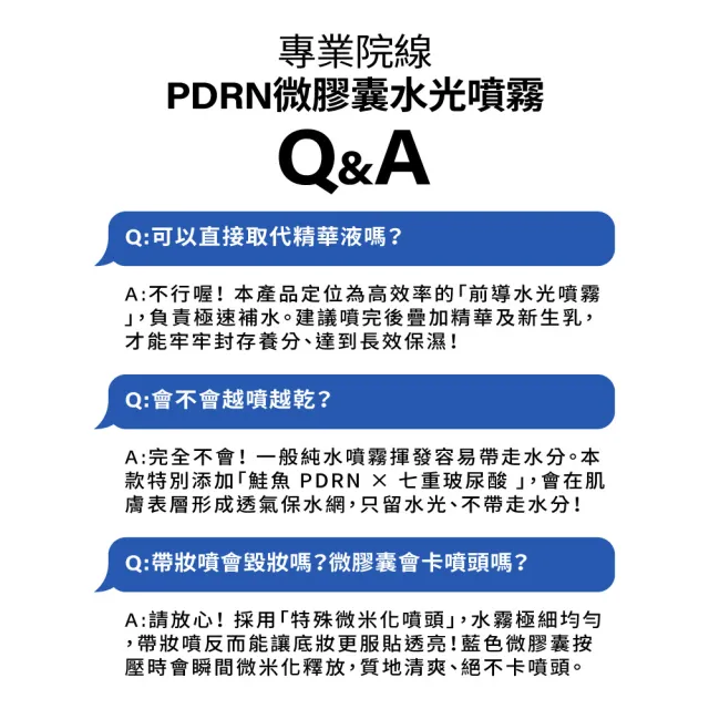 【MIRAE 未來美】專業院線PDRN水光膠囊噴霧 100mL