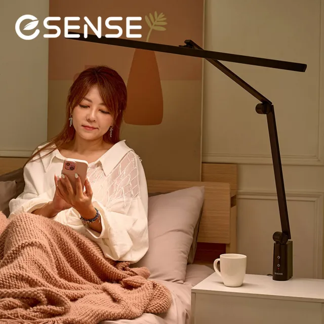 【ESENSE 逸盛】AI智慧愛神燈 ☆ 智能語音護眼檯燈(聲控調光 全光譜 無閃頻 定時 嘖嘖募資破千萬)