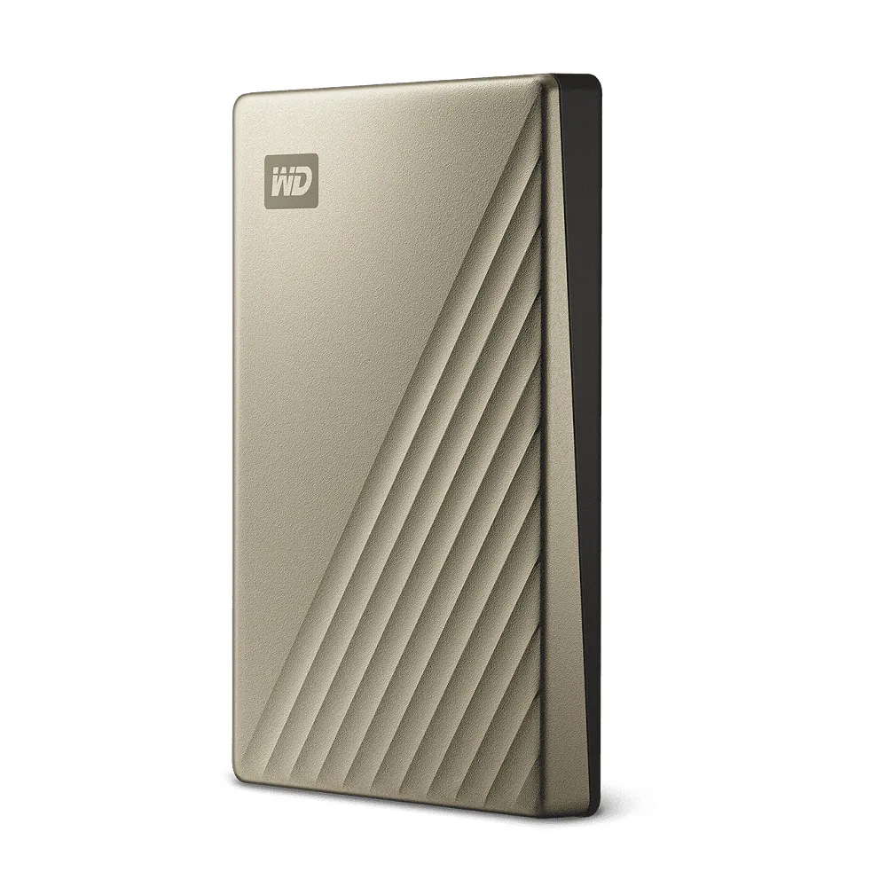 【WD 威騰】My Passport Ultra 4TB Type-C 2.5吋 行動硬碟 金