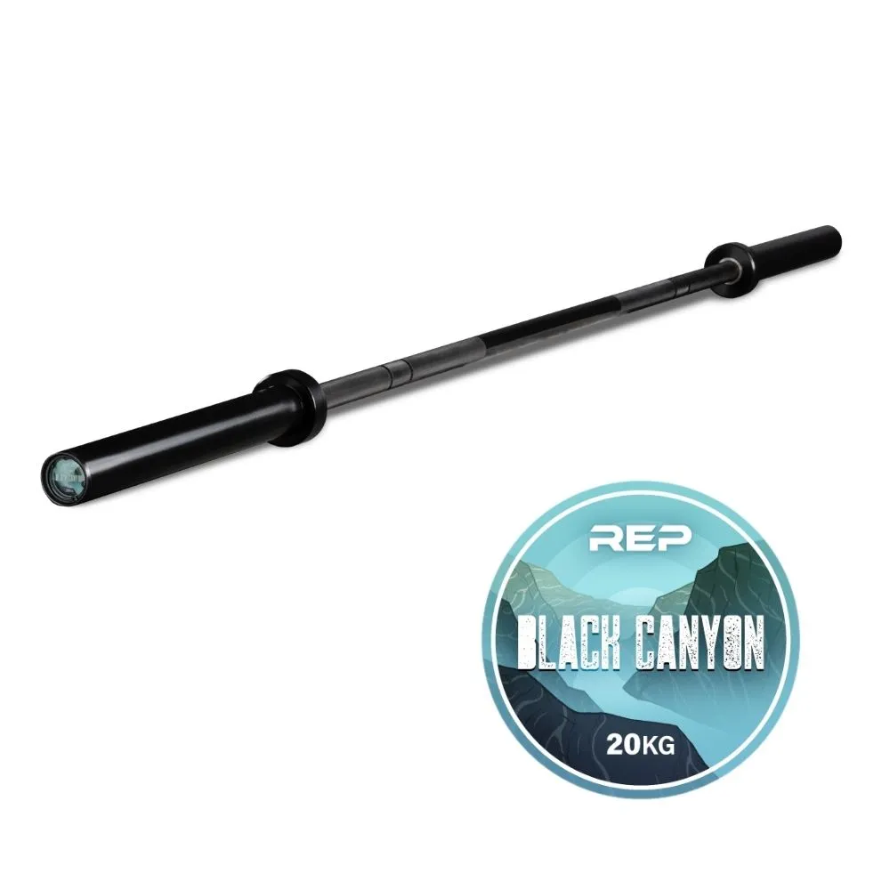 【REP】Black Canyon系列 中高階 奧林匹克 多功能健力槓/槓鈴桿 - 20kg 黑鉻（消光黑）/可承重680KG